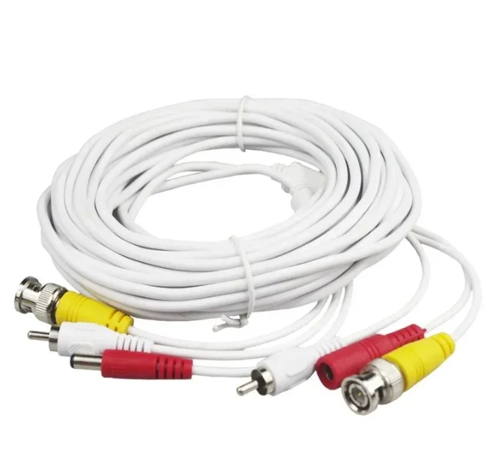 BNC RCA DC kabl 10 m – video nadzor AV + napajanje CCTV (VN-1)