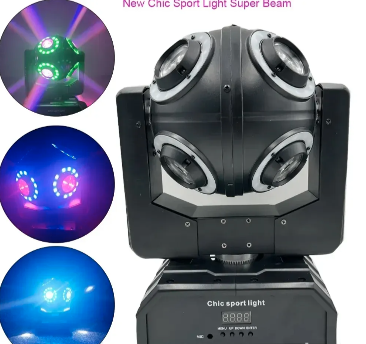 Roto glava 120W RGB + bela – 8 izvora svetlosti (RK-1)