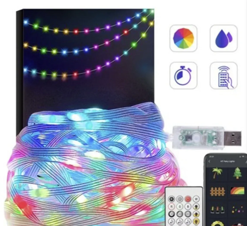 RGB LED traka USB 10m sa daljinskim i mobilnom aplikacijom (LT-1)