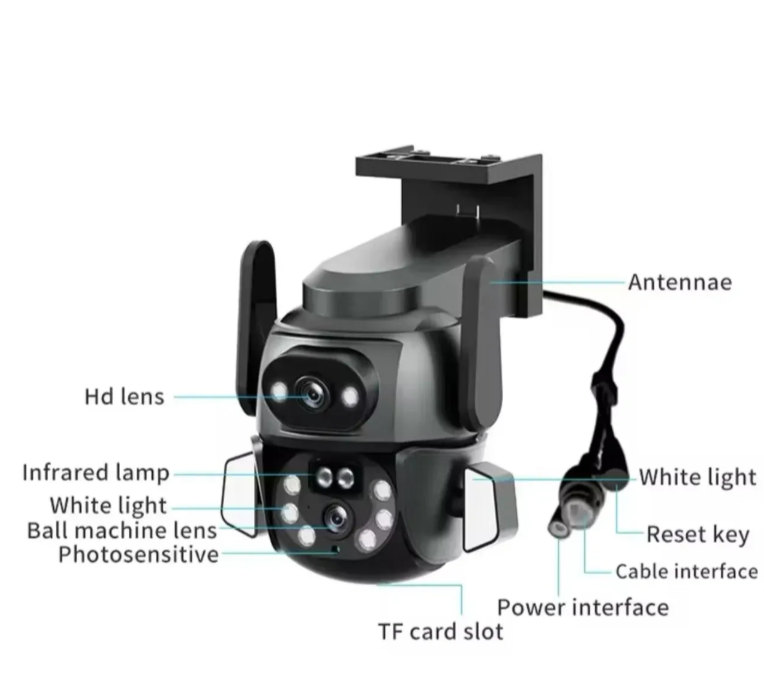 004 - Spoljna CareCam Pro WiFi PTZ kamera sa dve glave 28MP (VN-1)