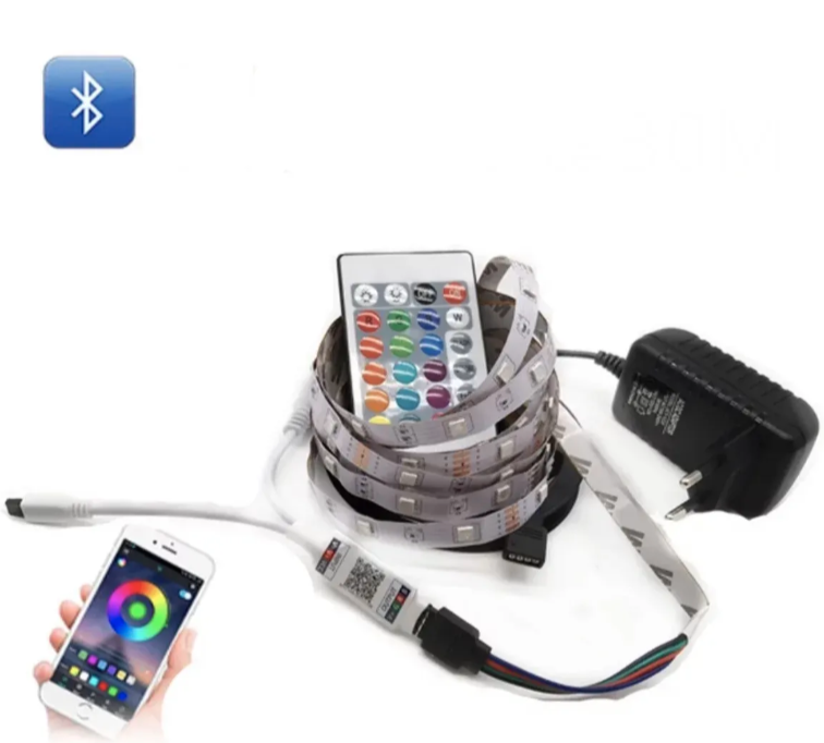 RGB LED traka 10m sa WiFi Bluetooth kontrolom i daljinskim (LT-1)