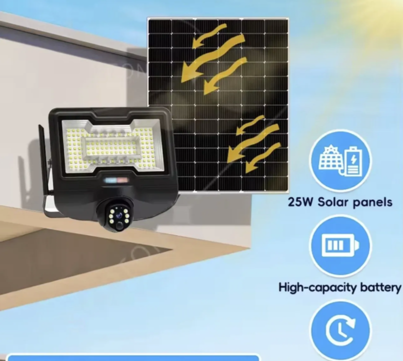 053 - Solarna 4G PTZ kamera sa LED reflektorom 600W (VN-3)