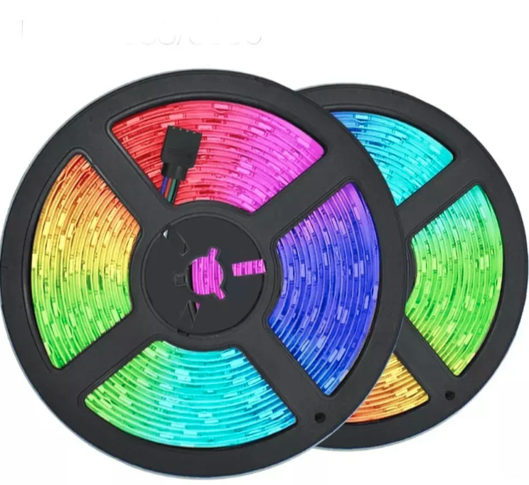 RGB LED traka 10m sa daljinskim upravljačem delimično vodootporna (LT-1)