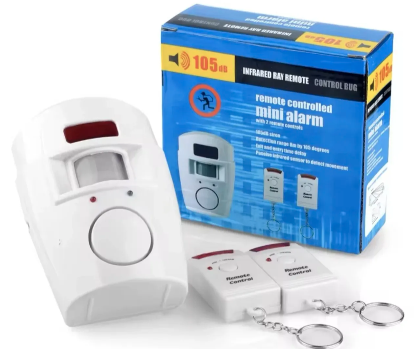 Mini bežični alarm sa PIR senzorom pokreta i 2 daljinska (A-1)