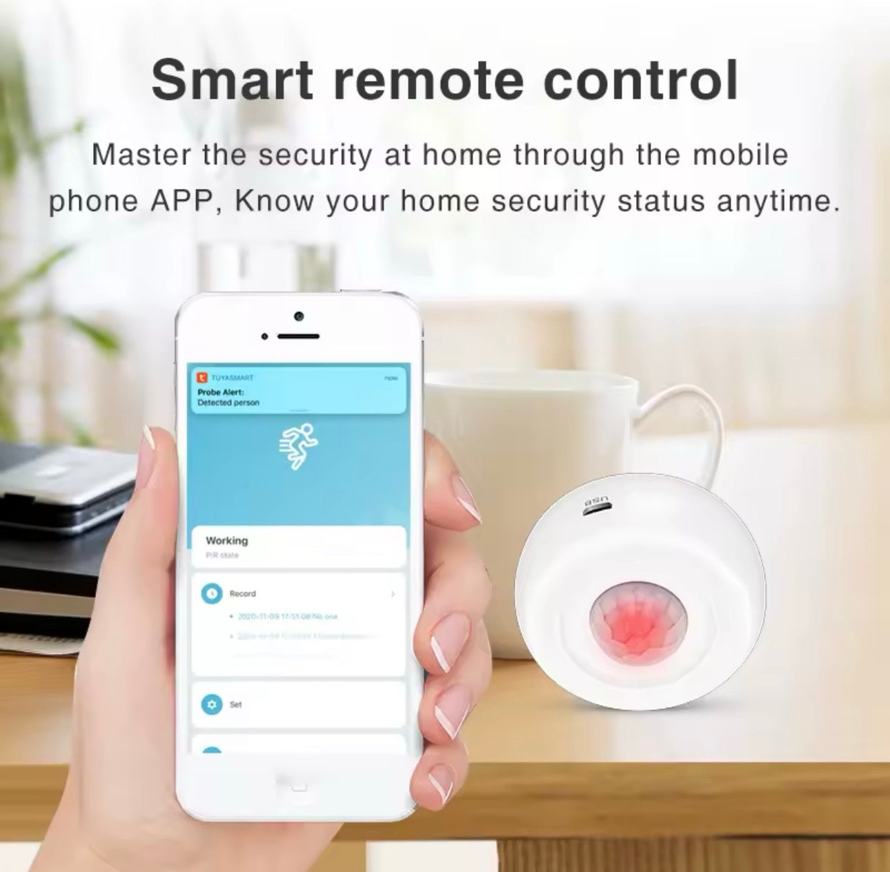 Tuya WiFi PIR senzor pokreta 360 stepeni (A-1)