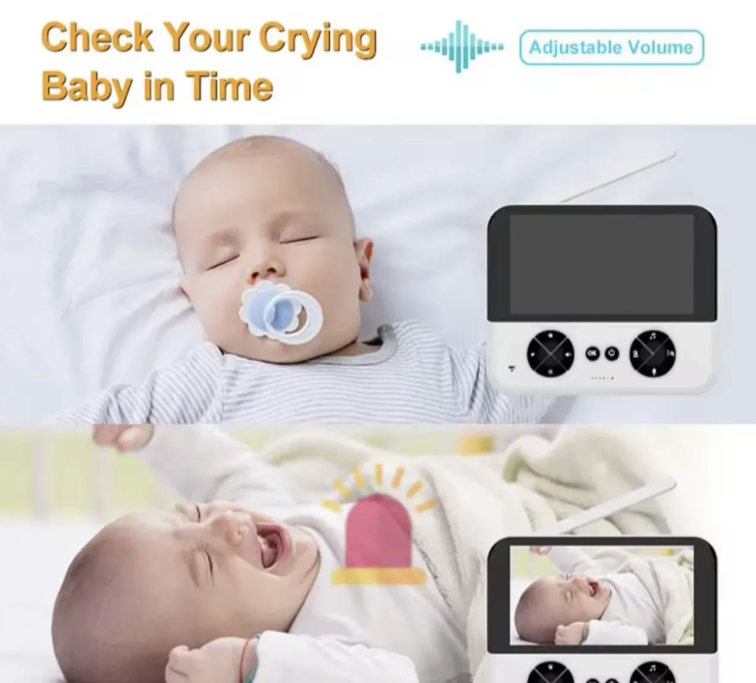 088 - Bebi alarm - Kamera sa 4.3 HD Ekranom, PTZ Kontrolom i Termometrom