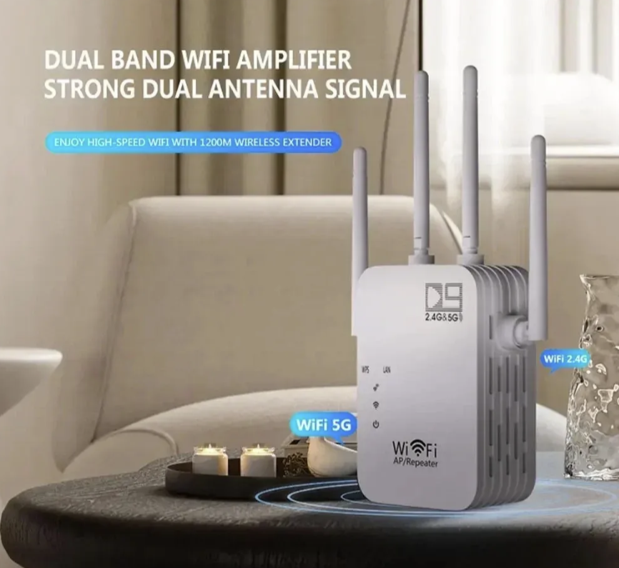 Bežični WiFi ripiter 2.4G 5G pojačivač signala do 1200 Mbps