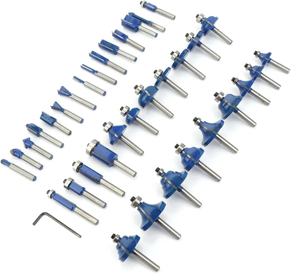 Set glodala za drvo 35 bitova u aluminijumskom koferu (AA-1)