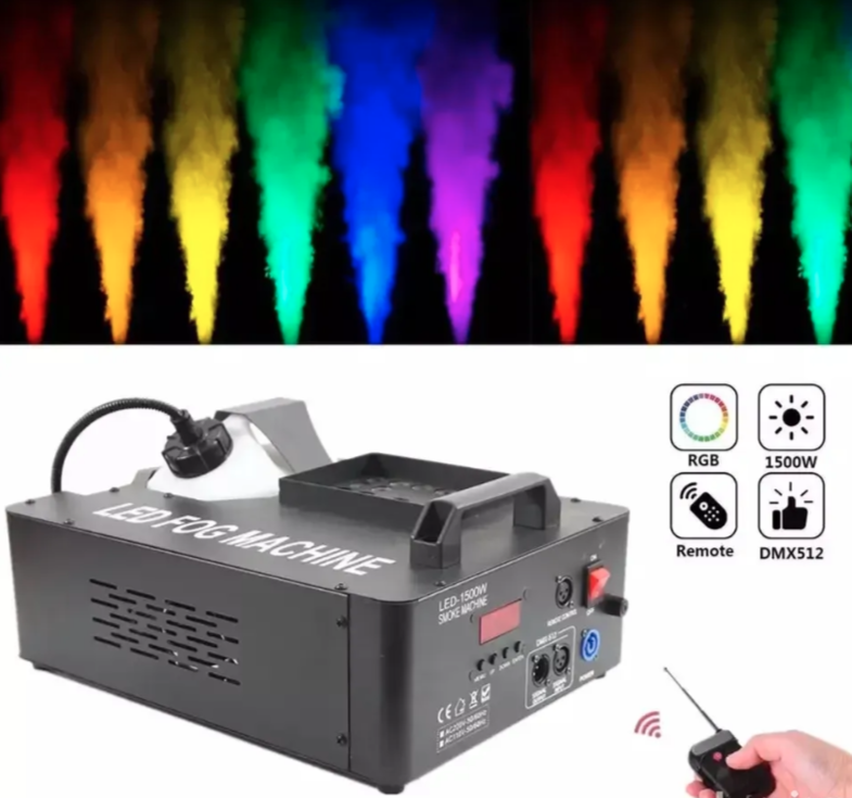 Profesionalna mašina za dim 1500W RGB LED 24x9W (RK-1)
