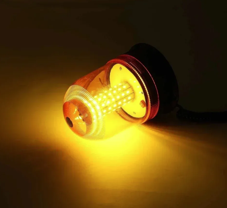 Rotaciono LED svetlo za traktore, kamione i viljuškare 12V-24V – 120 dioda, magnet (AO-1)