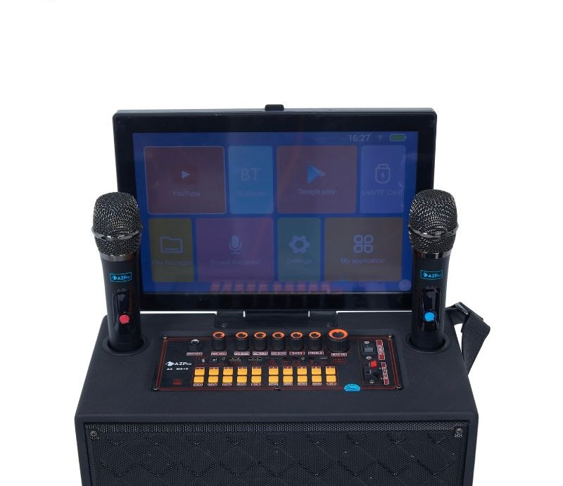 Karaoke sistem Zvučnik sa touch tabletom 15 inča i dva bežična mikrofona (Z-1)