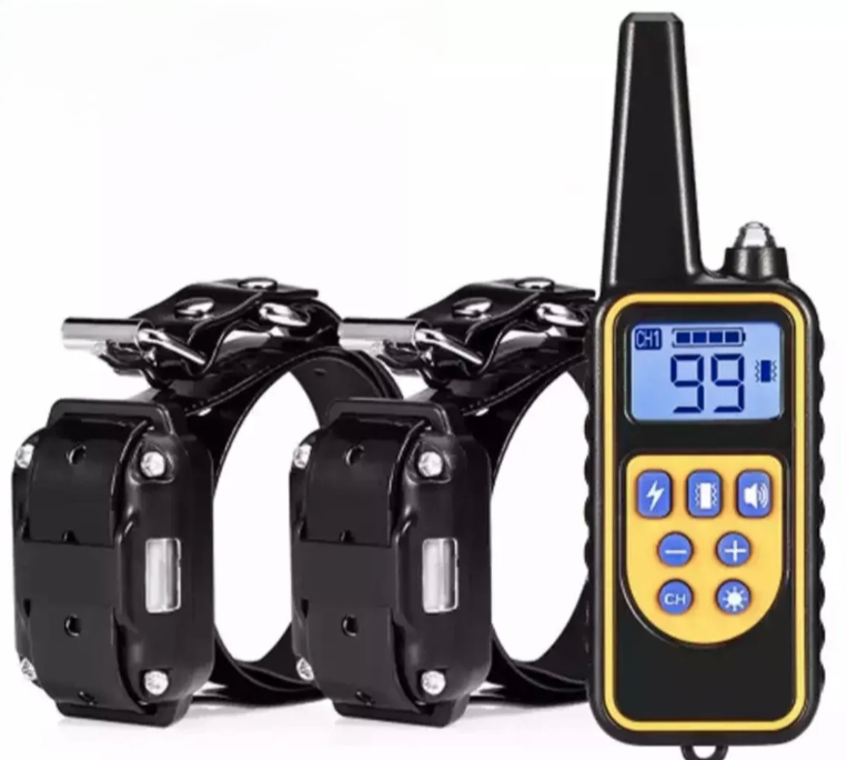 Teletakt ogrlica za dresuru dva psa Petcomer 800m IP67 (TK-1)