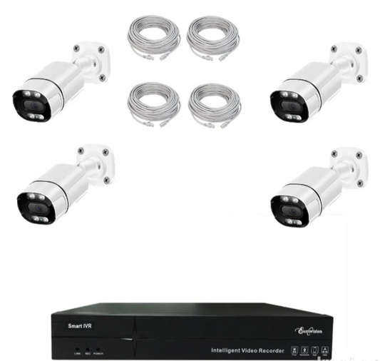 072 - POE Video Nadzor Set 5MP sa 4 IP Kamere i NVR Snimačem (VN-1)