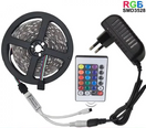 RGB LED traka 10m sa daljinskim upravljačem delimično vodootporna — slika 1