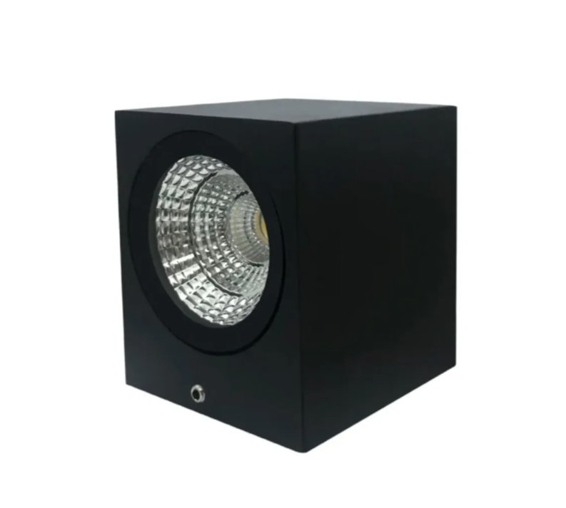 Zidna lampa jednostrana 5W aluminijum crna (R-1)