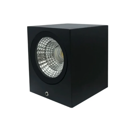 Zidna lampa jednostrana 5W aluminijum crna (R-1)