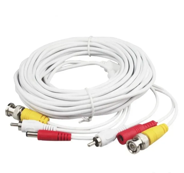 BNC RCA DC kabl 50 m – video nadzor AV + napajanje CCTV (VN-1)