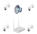 Wi-Fi PTZ set 8 MP sa 4 rotirajuće kamere i NVR snimačem — slika 1