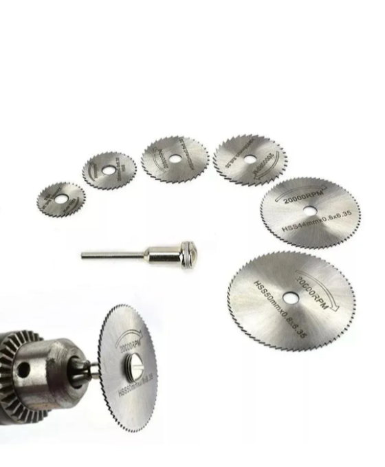 Set kružnih testera za bušilicu HSS 5kom – Za metal, drvo i plastiku (AA-1)