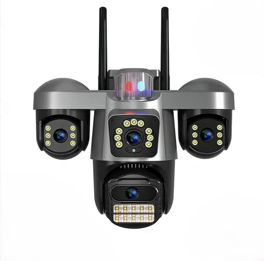 WiFi IP kamera 3 objektiva PTZ sa sirenom (VN-1)