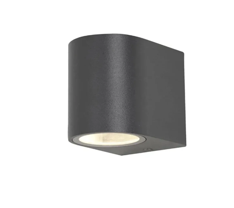Zidna lampa jednostrana 5W aluminijum crna (R-1)