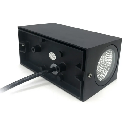 Zidna lampa dvostrana 10W aluminijum crna (R-1)