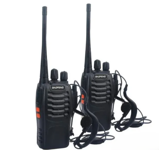 Baofeng radio stanica 888S 5W toki voki set 2 komada sa slušalicama (RS-1)