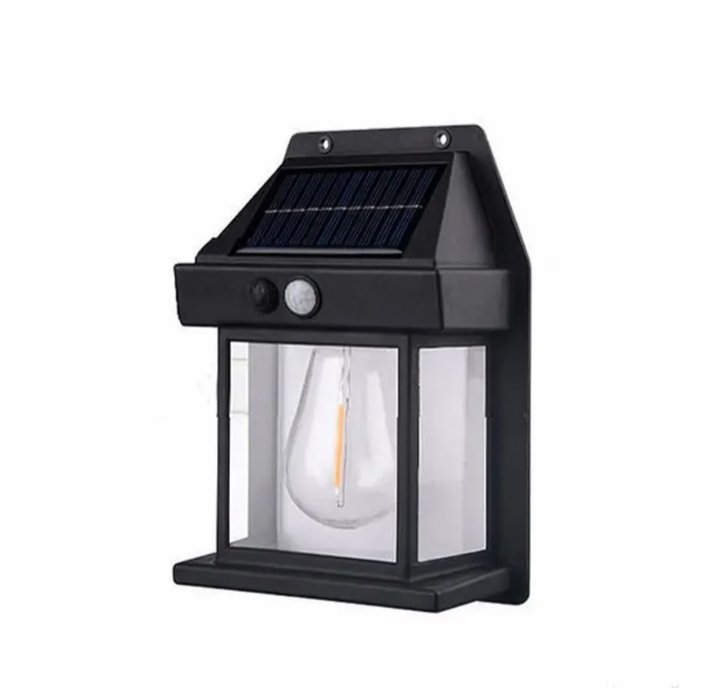 Solarna zidna lampa sa Edison sijalicom i senzorom pokreta (R-1)