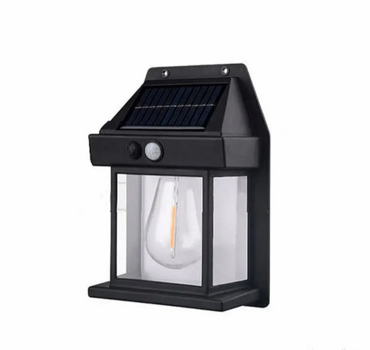 Solarna zidna lampa sa Edison sijalicom i senzorom pokreta (R-1)
