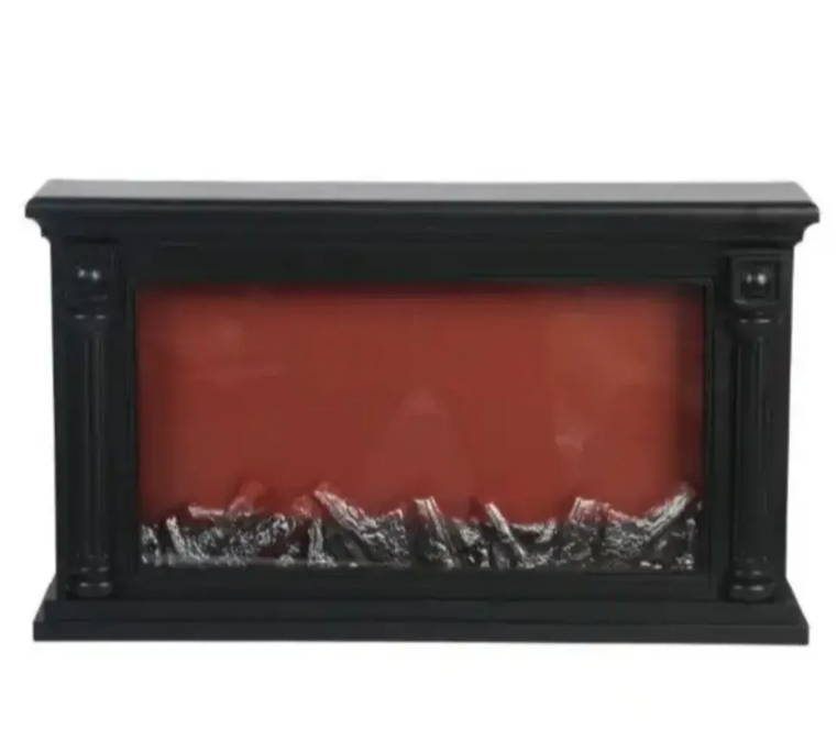 Svetleći LED kućni kamin crni imitacija plamena – Srednji model 63x36.5cm (K-1)