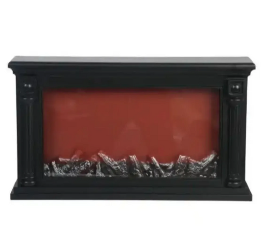 Svetleći LED kućni kamin crni imitacija plamena – Srednji model 63x36.5cm (K-1)