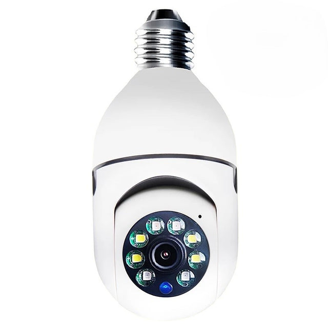 Wi-Fi IP kamera 12 MP E27 – 2.4GHz i 5GHz, rotacija 360°, iCSee