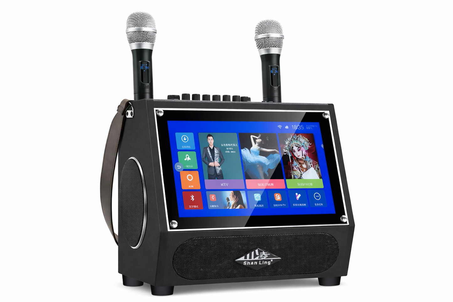 Karaoke sistem Zvučnik sa touch tabletom 15 inča i dva bežična mikrofona (Z-1)