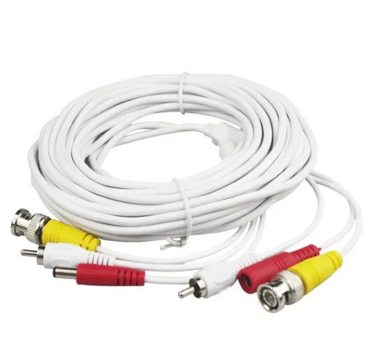 BNC RCA DC kabl 10 m – video nadzor AV + napajanje CCTV (VN-1)
