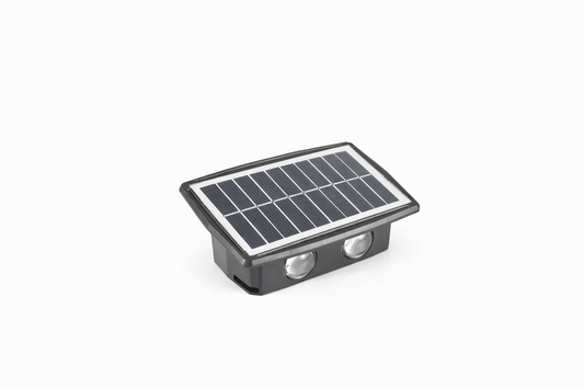 Solarna zidna dekorativna lampa za fasade 4 LED IP65 (R-1)