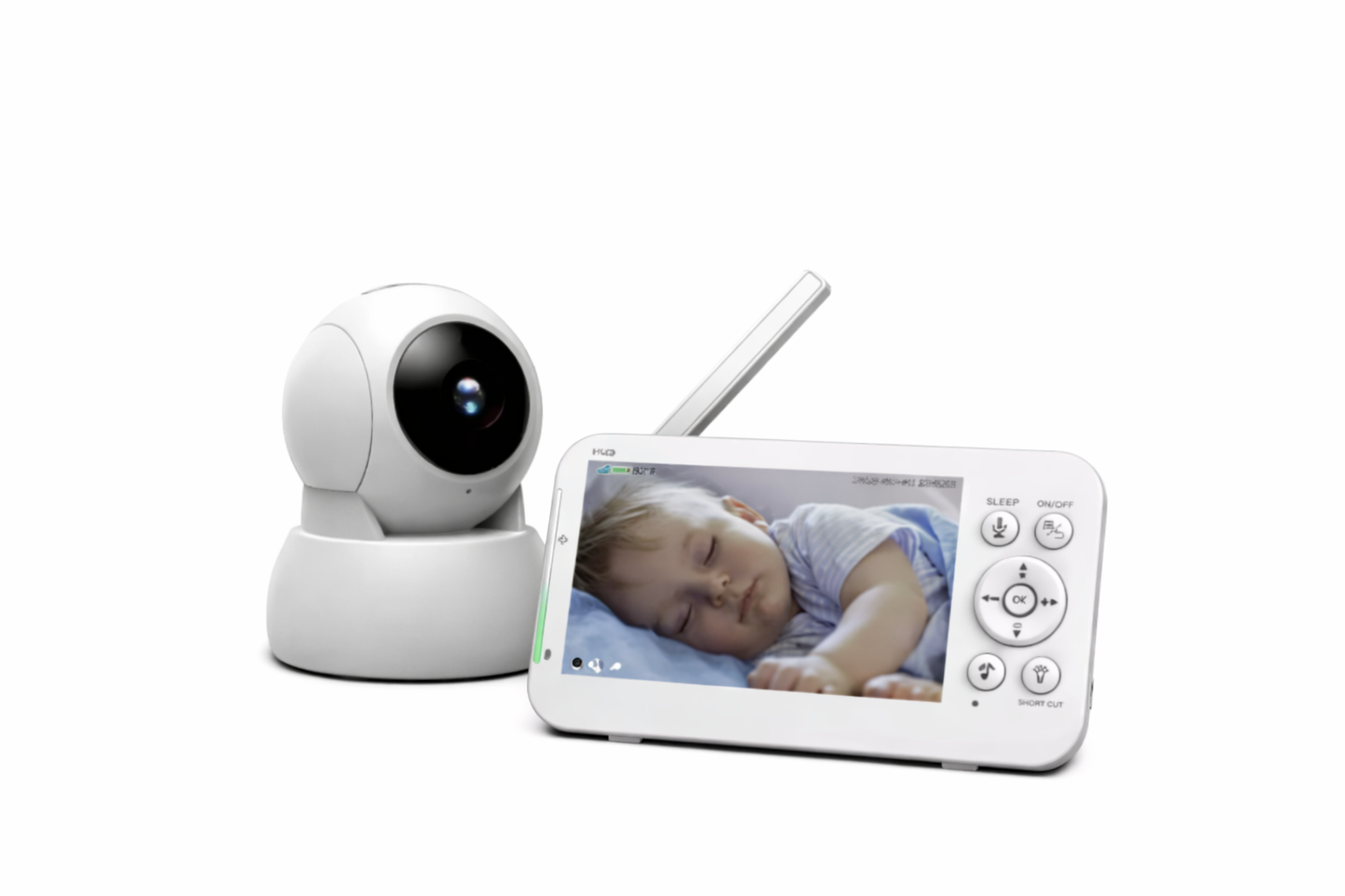 087 - Bebi alarm sa kamerom i 5.0 inča ekranom za nadzor bebe
