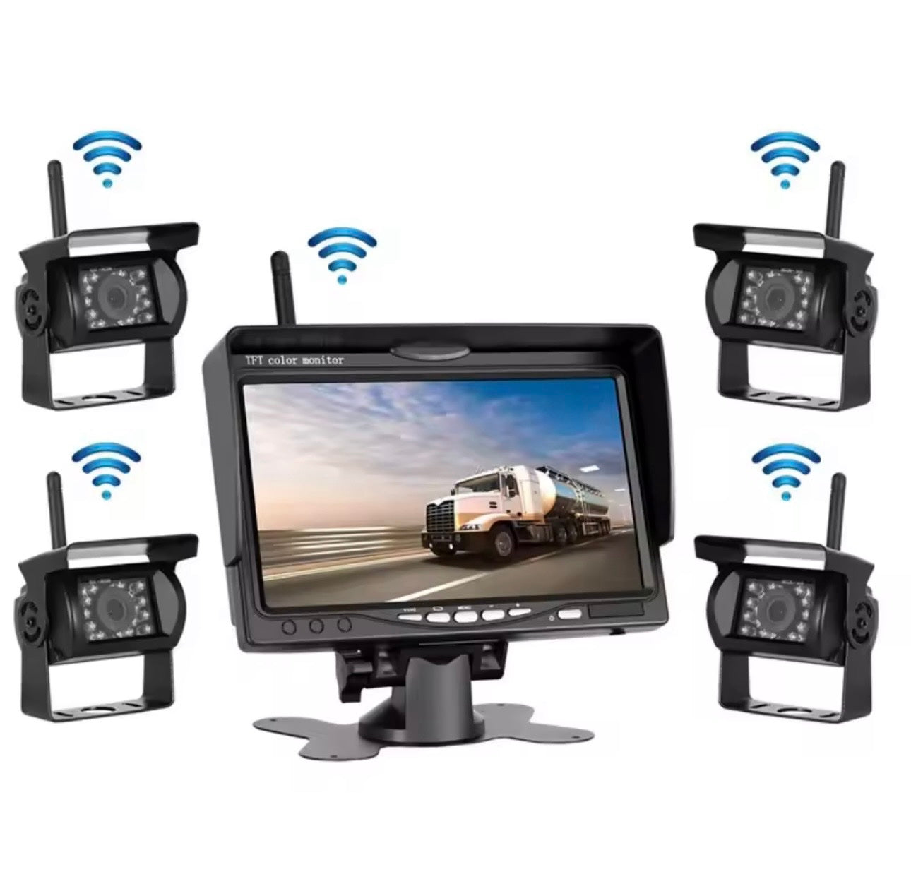 Set 4 WiFi rikverc kamere sa 7" monitorom (VN-1)