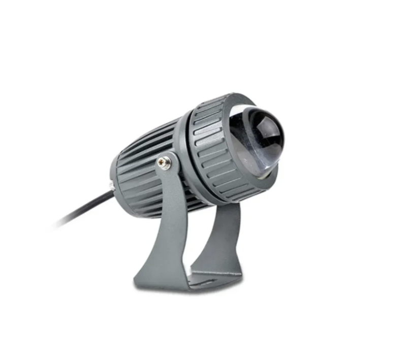 Zidna lampa uski snop 10W aluminijum siva (R-1)