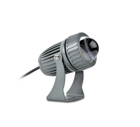 Zidna lampa uski snop 10W aluminijum siva (R-1)