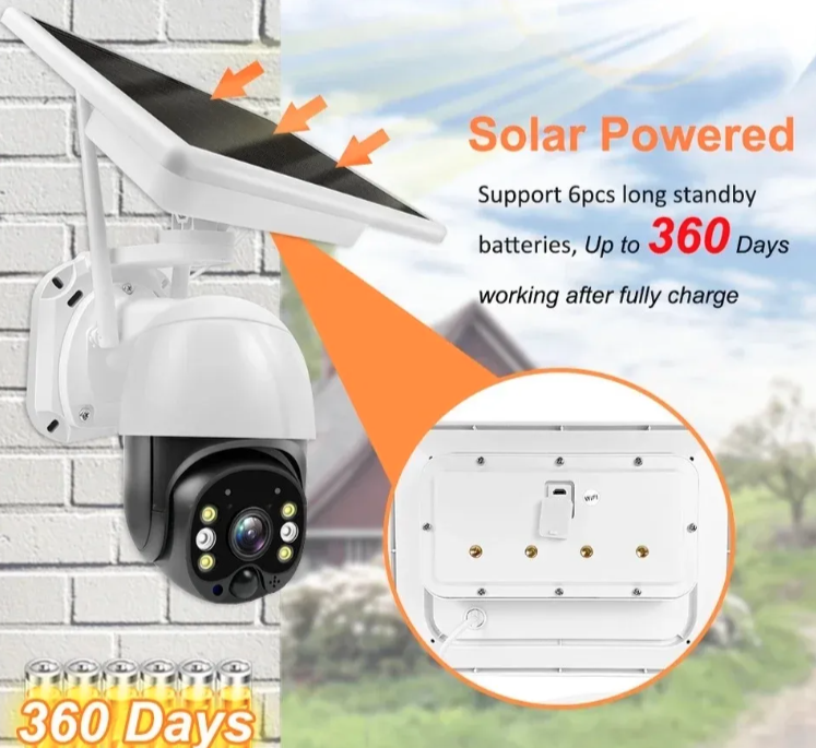 065 - Solarna WiFi IP PTZ 3MP Kamera sa Autotracking Funkcijom (VN-3)