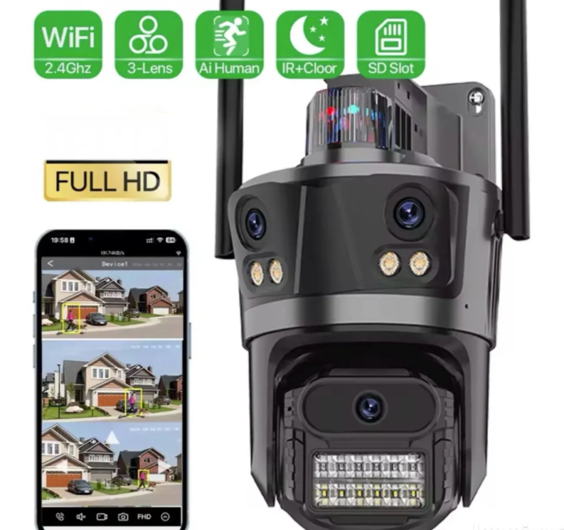 001 - PTZ WiFi kamera sa tri kamere 28MP (VN-1)