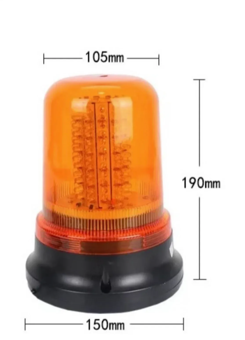 Rotaciono LED svetlo za traktore, kamione i viljuškare 12V-24V – 120 dioda, magnet (AO-1)