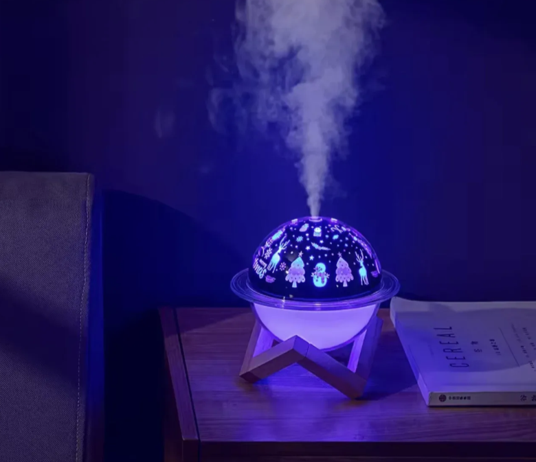 Ovlaživač vazduha Saturn sa LED lampom 3 boje (K-1)