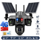 Solarna 4G PTZ kamera 4 objektiva sa 2 solarna panela — slika 2
