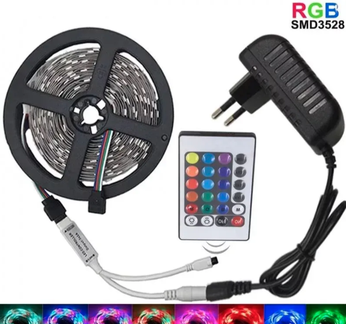 Vodootporna RGB LED traka 5m sa daljinskim upravljačem (LT-1)