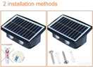 Solarna zidna dekorativna lampa za fasade 4 LED IP65 — slika 2