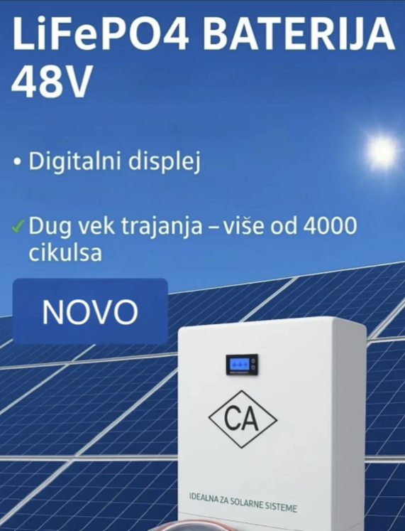 LiFePO4 solarna baterija 120Ah 51.2V 6144Wh (SO-1)