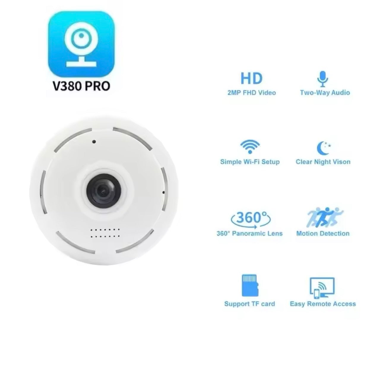 Mini WiFi kamera 360° 3MP (VN-1)