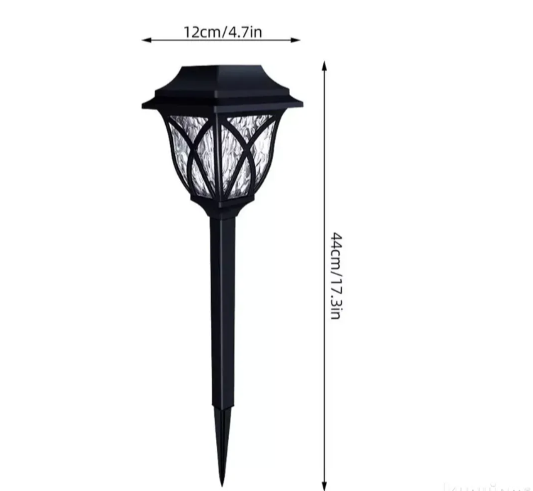 Solarne baštenske lampe – set od 6 komada za dvorište i staze (R-1)