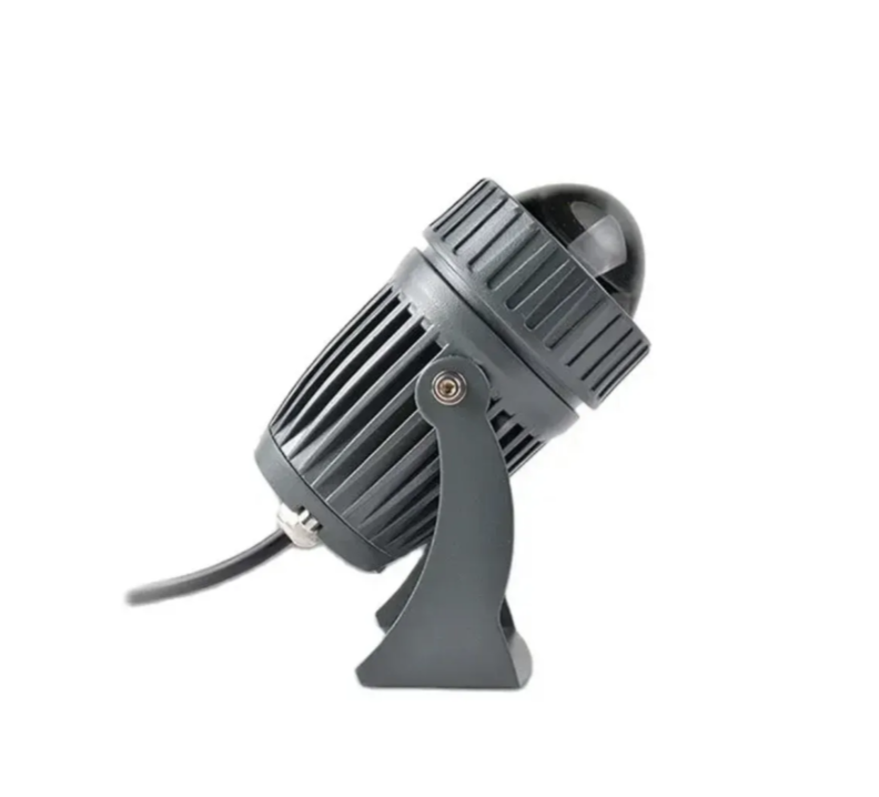 Zidna lampa uski snop 10W aluminijum siva (R-1)